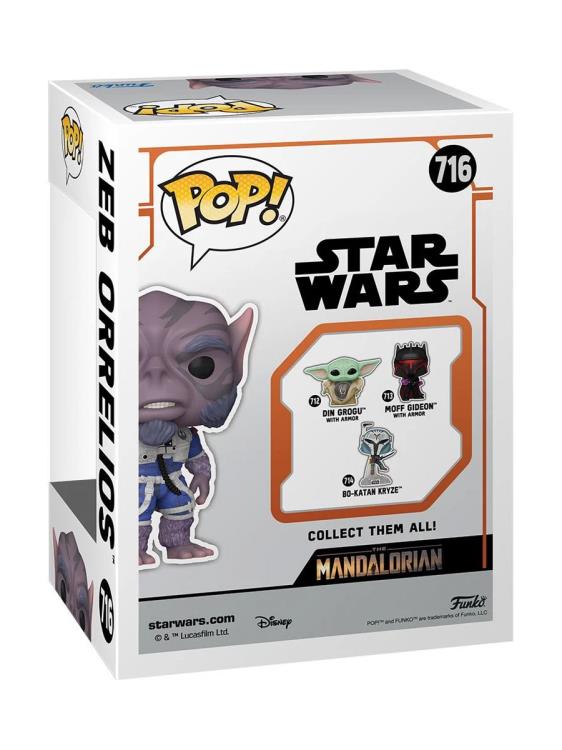 Funko POP! Star Wars: The Mandalorian - Zeb Orrelios - Vinyl Figure #716 - Entertainment Earth Exclusive