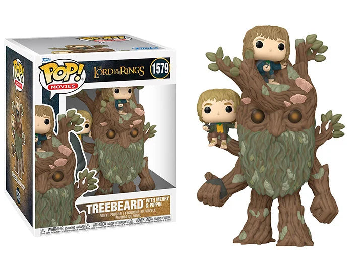 PRESALE | Funko POP - Movies: The Lord of the Rings - Treebeard with Merrry and Pippin - Vinyl Figure #1579