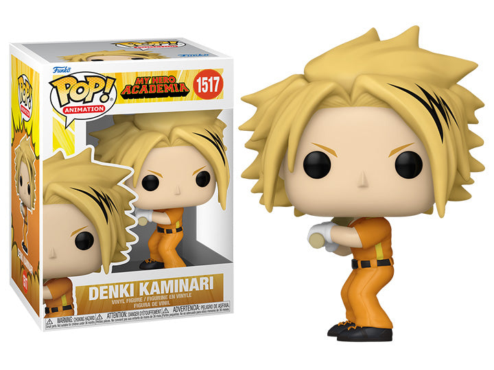 PRESALE | Funko POP! Animation: My Hero Academia - Hero League Baseball - Denki Kaminari #1517 - Vinyl Figures