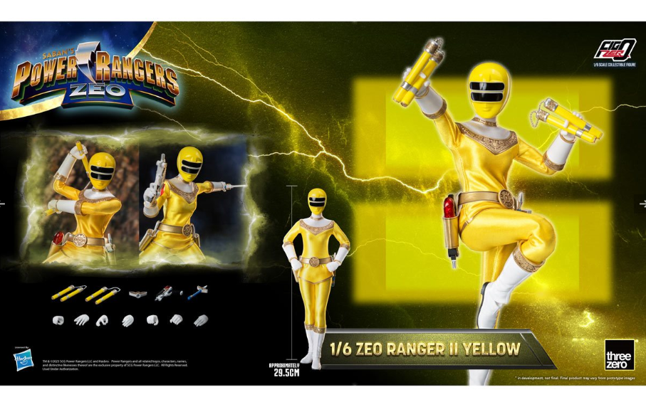 Power Rangers Zeo: Ranger II Yellow FigZero 1:6 Scale Action Figure [ThreeZero]