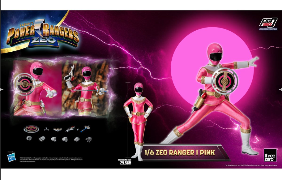 Power Rangers Zeo: Pink Zeo Ranger I FigZero 1:6 Scale Action Figure [Threezero]