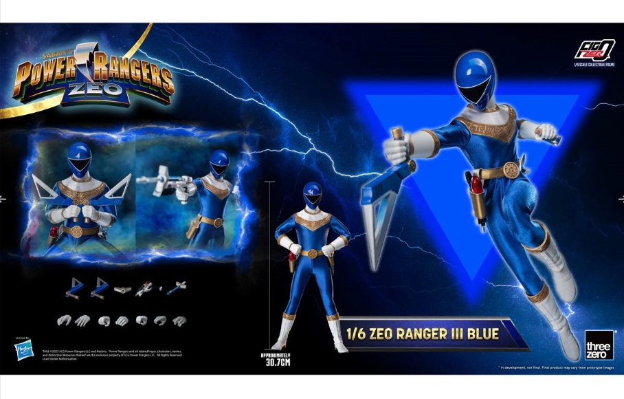 Power Rangers Zeo: Blue Zeo Ranger III FigZero 1:6 Scale Action Figure [ThreeZero]