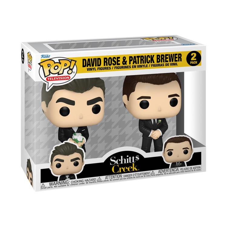 PRESALE | Funko POP! TV: Schitt's Creek - David Rose & Patrick Brewer Two-Pack (Wedding) Vinyl Figures