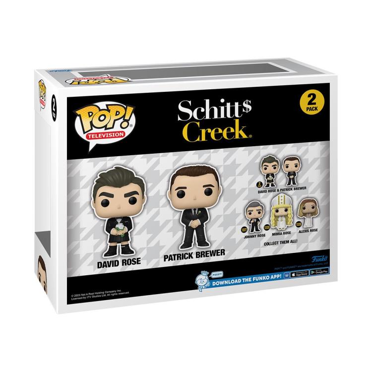 PRESALE | Funko POP! TV: Schitt's Creek - David Rose & Patrick Brewer Two-Pack (Wedding) Vinyl Figures