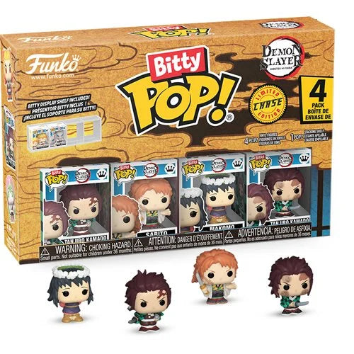 Funko Bitty POP!: Demon Slayer - Tanjiro Kamado (Mini-Figure 4-Pack) (Limited Chase Edition)