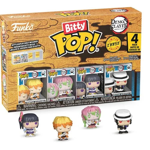 Funko Bitty POP!: Demon Slayer - Zenitsu Agatsuma (Mini-Figure 4-Pack) (Limited Chase Edition)