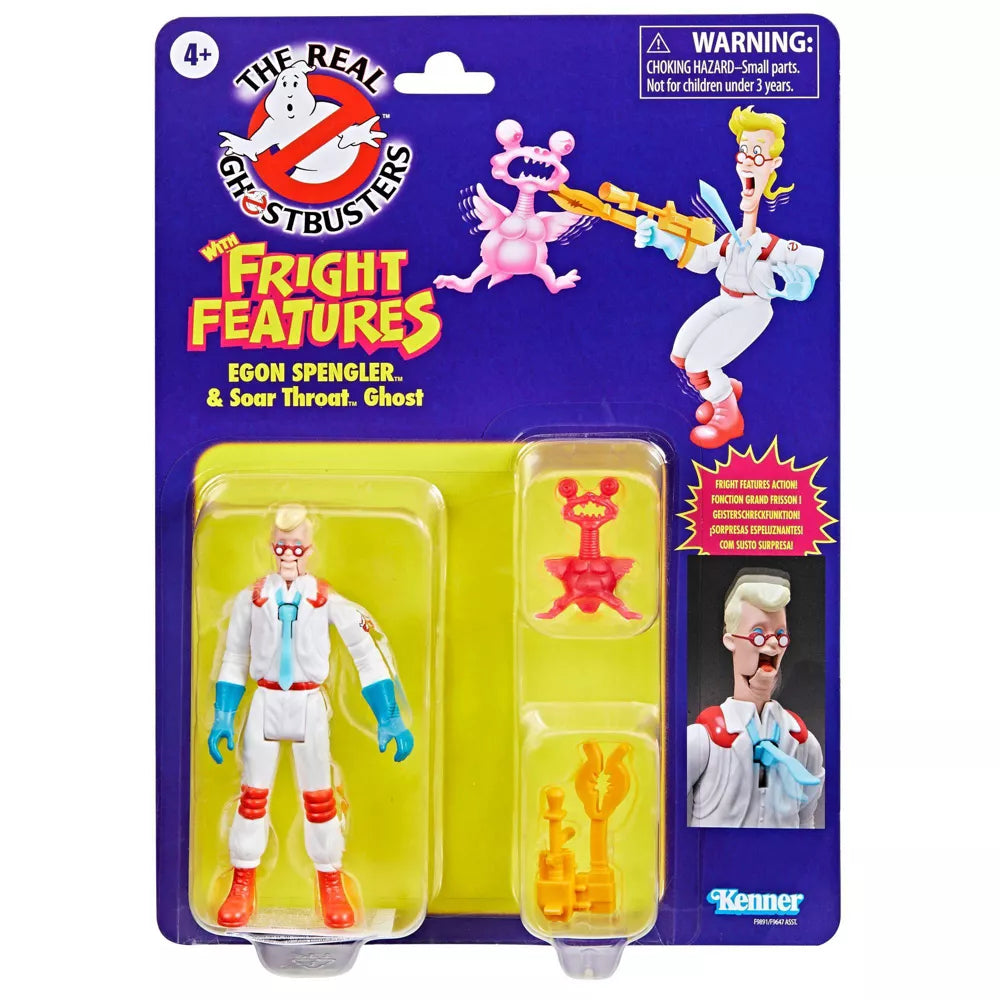 PRESALE | The Real Ghostbusters Fright - Egon Spengler with Soar Throat Ghost - 5-Inch Action Figure (Hasbro)