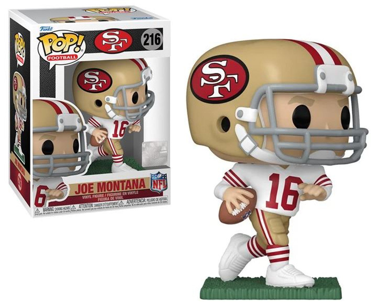 PRESALE | Funko POP! NFL: Legends Joe Montana 49ers (Away) #216 Vinyl Figures