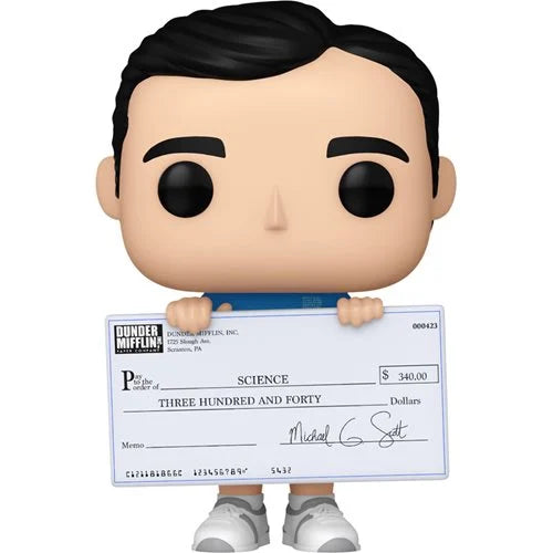 PRESALE | Funko POP! TV: The Office - Michael with Check #1395 - Steve Carell Vinyl Figures