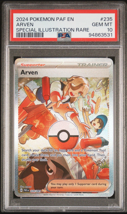 Pokémon TCG PSA 10 Arven - SV: Paldean Fates (PAF)