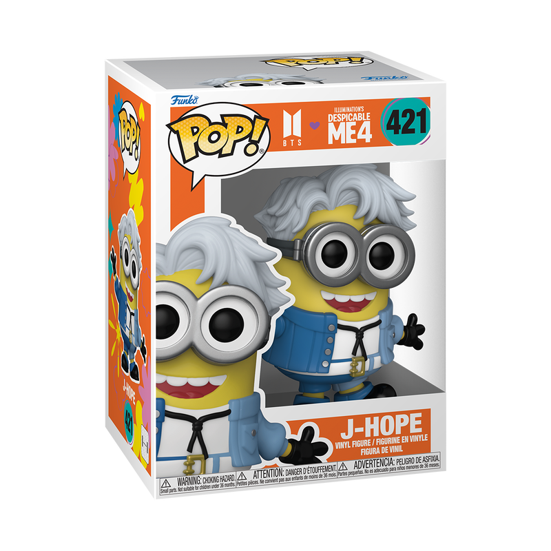 PRESALE | Funko POP! Movies: Despicable Me 4 x BTS - J-Hope (Minion) Vinyl Figure #421