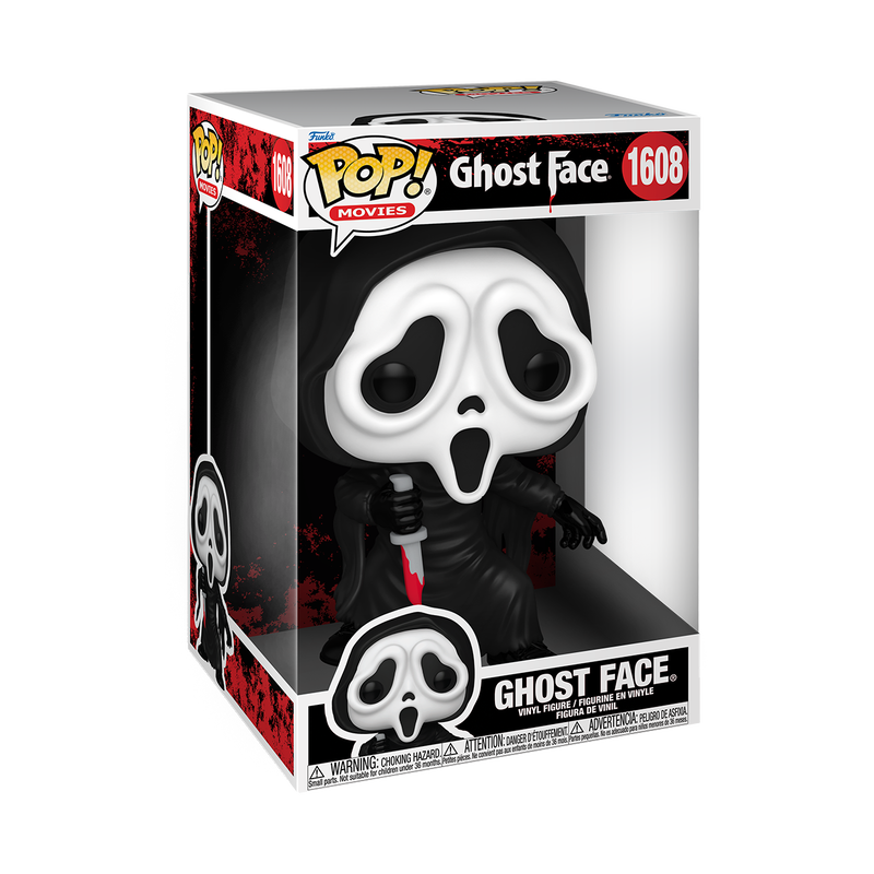 PRESALE | Funko POP! Movies: Ghost Face with Knife Jumbo Vinyl Figure #1608