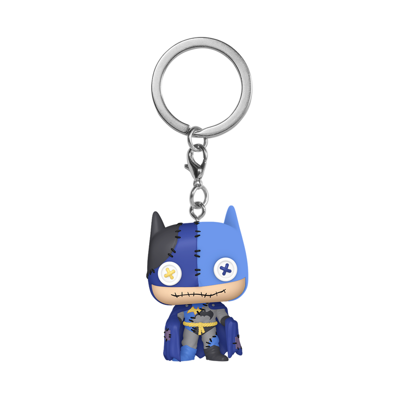 PRESALE | Funko POP! Keychain: DC Comics - Batman (Patchwork) Key Chain