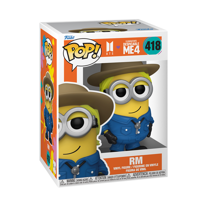 PRESALE | Funko POP! Movies: Despicable Me 4 x BTS - RM (Minion) Vinyl Figure #418