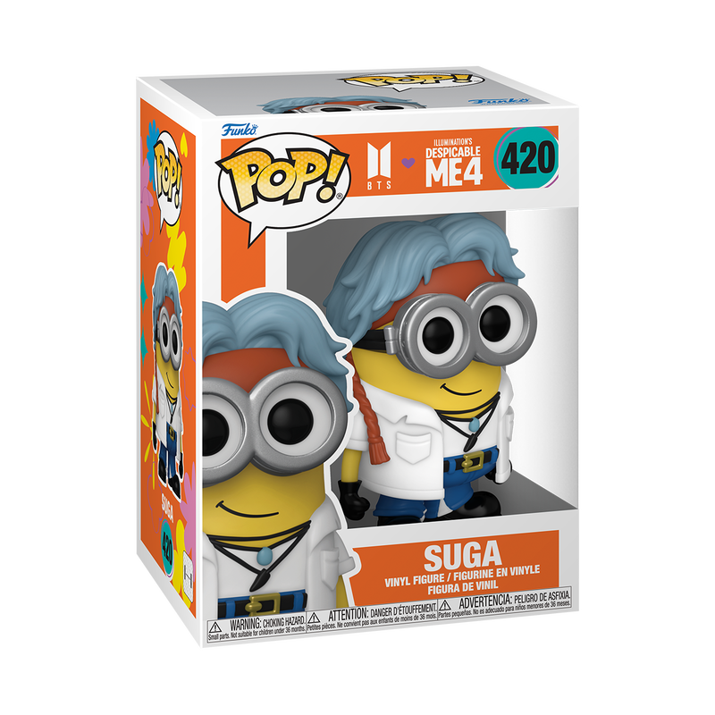 PRESALE | Funko POP! Movies: Despicable Me 4 x BTS - Suga (Minion) Vinyl Figure #420