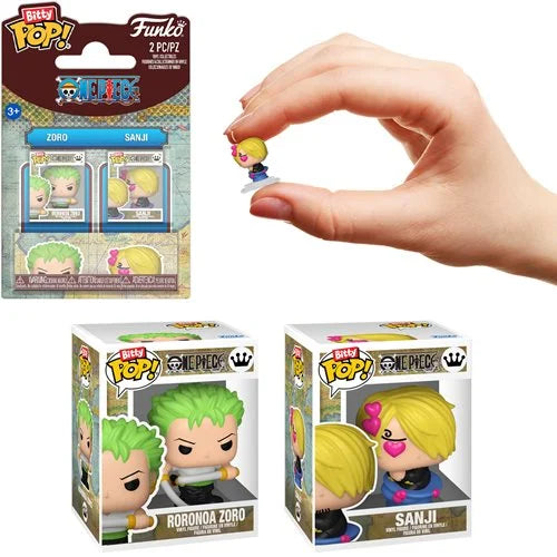 Funko Bitty POP!: One Piece - Roronoa Zoro and Sanji 2-Pack