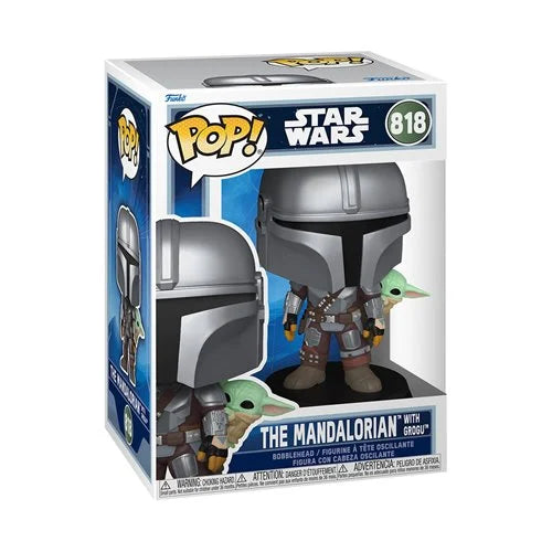 Funko POP!: Star Wars - Mandalorian with Grogu #818