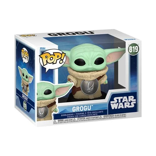 Funko POP!: Star Wars - Grogu #819 (with Crest) (Mandalorian)