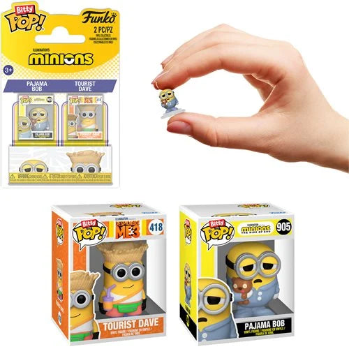Funko Bitty POP!: Minions - Pajama Bob and Tourist Dave 2-Pack