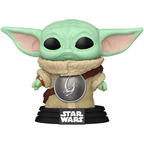Funko POP!: Star Wars - Grogu #819 (with Crest) (Mandalorian)