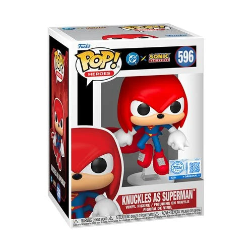 Funko POP! Heroes: Justice League x Sonic the Hedgehog - Knuckles as Superman #596