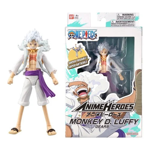 : Luffy Gear 5 Anime Heroes Action Figure [Bandai]