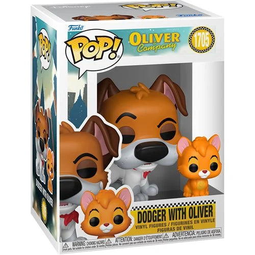 Funko POP!: Oliver & Company - Dodger with Oliver #1705 (Limited Chase Edition)