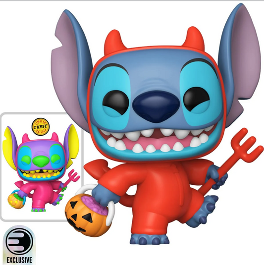 Funko POP!: Disney Lilo & Stitch - Devilish Stitch #1701 - Entertainment Earth Exclusive (Black Light Chase)