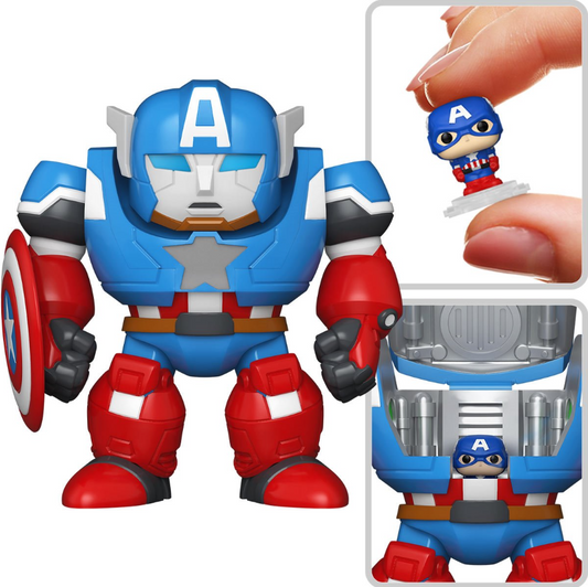 Funko Bitty POP! Bitty Bot: Marvel Studios What If - Captain America Mech with Captain America