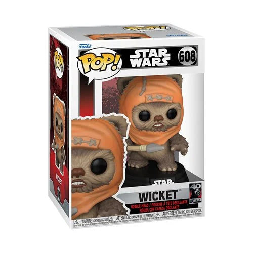 Funko POP!: Star Wars - Wicket #608(Return of the Jedi 40th Anniversary)