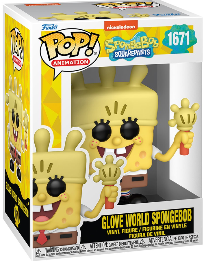 Funko POP! Animation: SpongeBob SquarePants - Glove World SpongeBob (25th Anniversary) (Nickelodeon) #1671