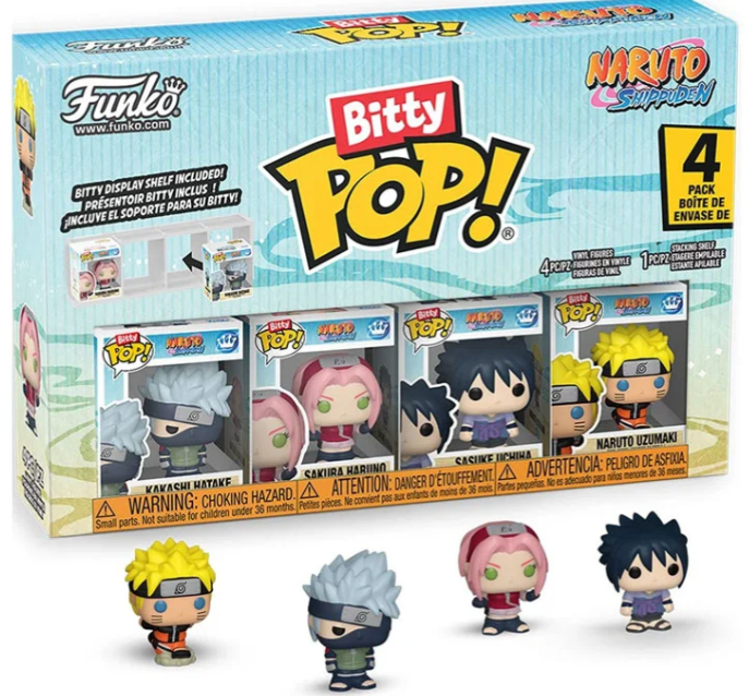 Funko Bitty POP!: Naruto - Shippuden Team 7 Mini-Figure 4-Pack