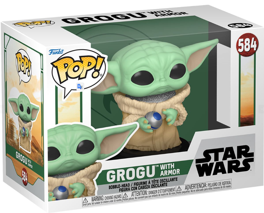 Funko POP!: Star Wars - Grogu with Armor (The Book of Boba Fett)  #584