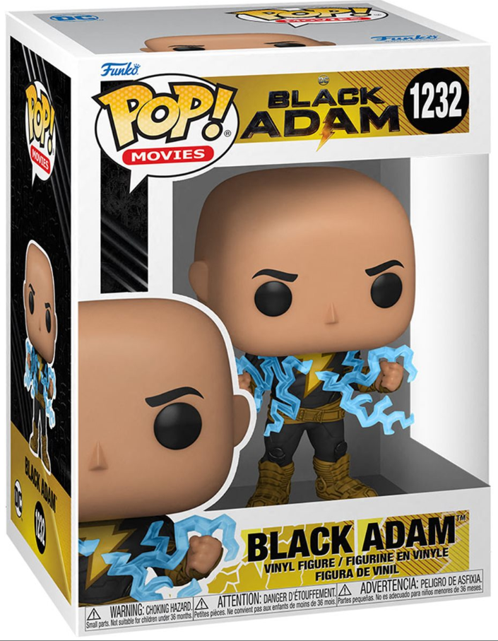 Funko POP! Movies: DC Black Adam - Black Adam (Lightning) #1232 (Limited Glow Chase Edition)