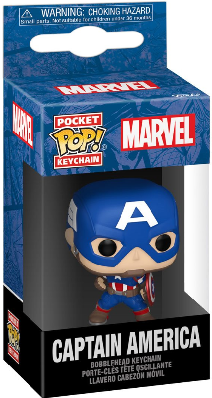 Funko Pocket POP! Keychain: Marvel - Captain America (New Classics)
