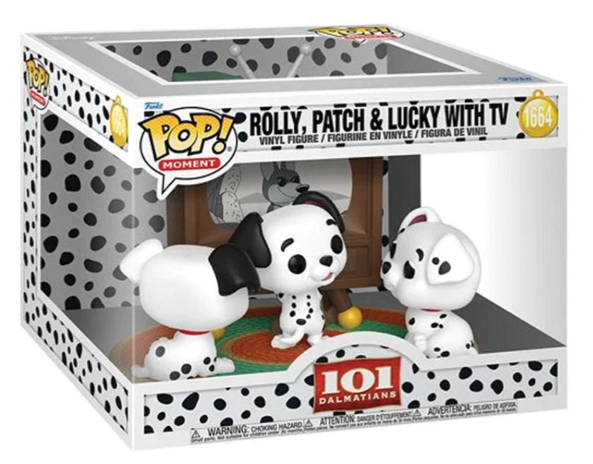 Funko POP! Moment: Rolly, Patch & Lucky with TV - 101 Dalmatians #1664