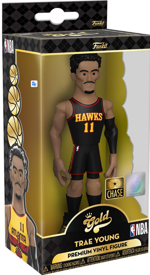Funko: Gold - Trae Young (Atlanta Hawks) (NBA) (Premium) (Chase) 5-inch
