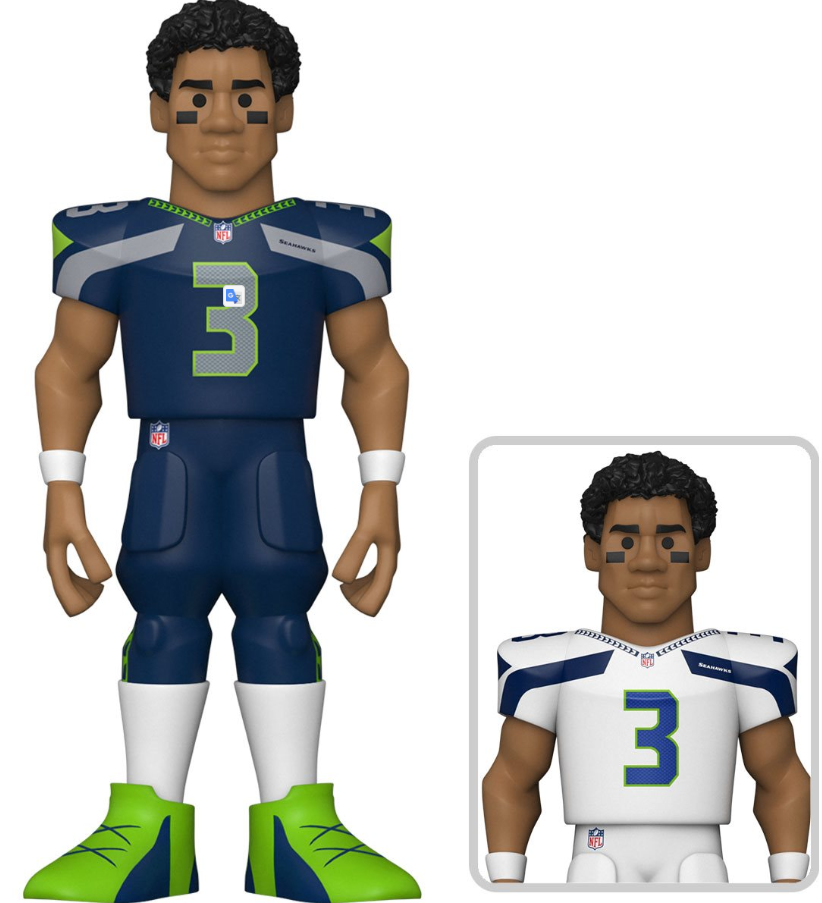 Funko: Gold - Seahawks Russell Wilson (Home Uniform) (NFL) (Premium) (Chase) 5-inch