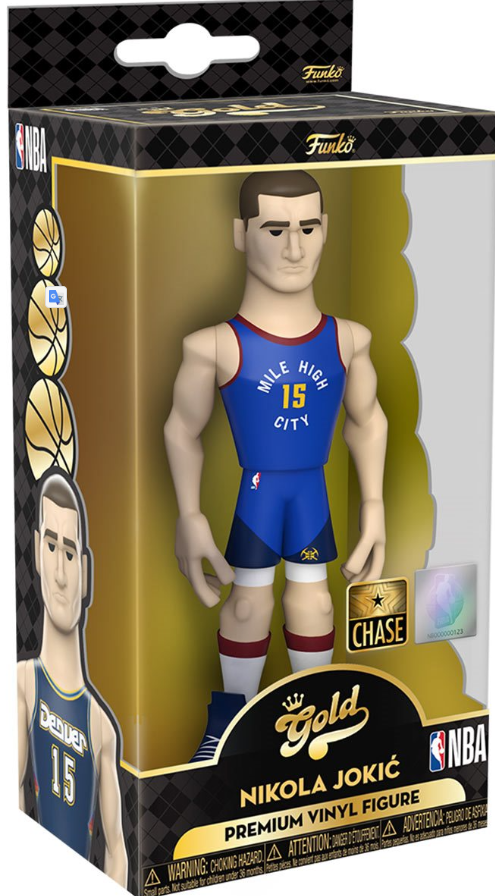 Funko: Gold - Nikola Jokic (Denver Nuggets) (NBA) (Premium) (Chase)5-inch