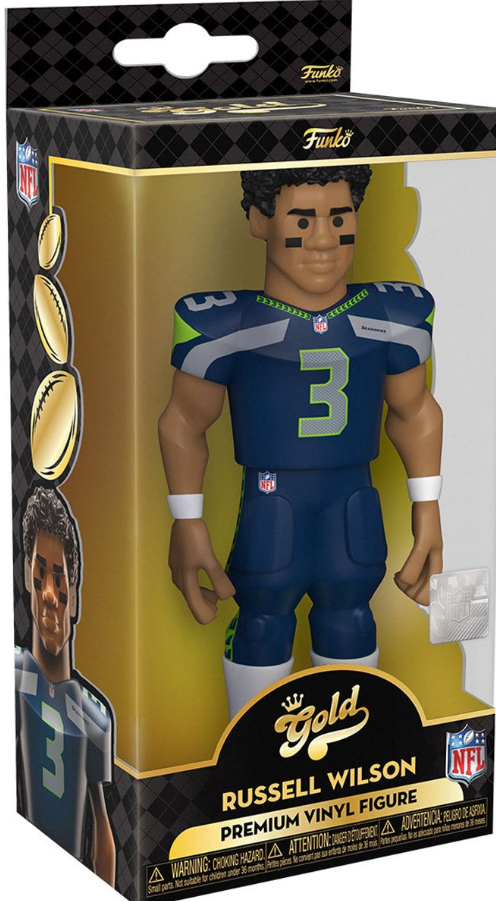 Funko: Gold - Seahawks Russell Wilson (Home Uniform) (NFL) (Premium) (Chase) 5-inch