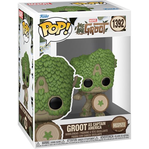 Funko POP!: We Are Groot - We Are Groot as Captain America #1392 (Marvel)