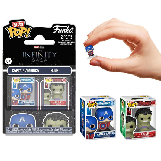 Funko Bitty POP!: The Infinity Saga - Captain America and Hulk (2-Pack)