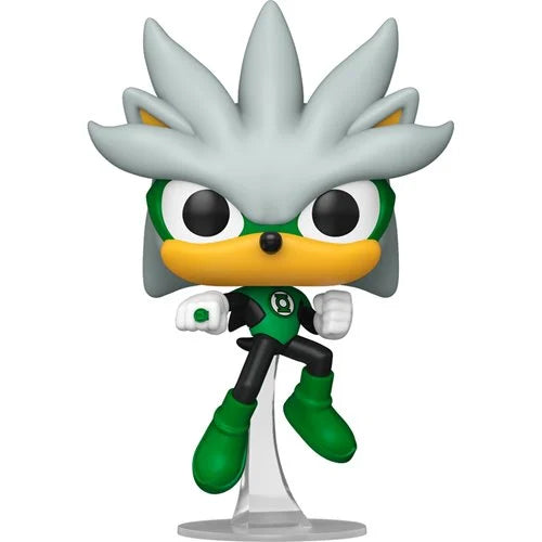 Funko POP!: Heroes: Justice League x Sonic the Hedgehog - Silver as the Green Lantern #592