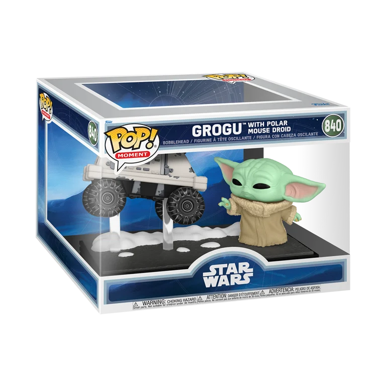 Funko POP! Moment: Star Wars - Grogu with Polar Mouse Droid #840 (The Mandalorian and Grogu)