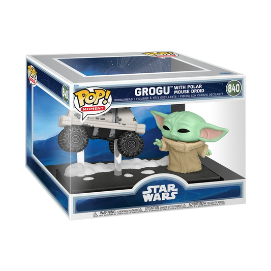 Funko POP! Moment: Star Wars - Grogu with Polar Mouse Droid #840 (The Mandalorian and Grogu)