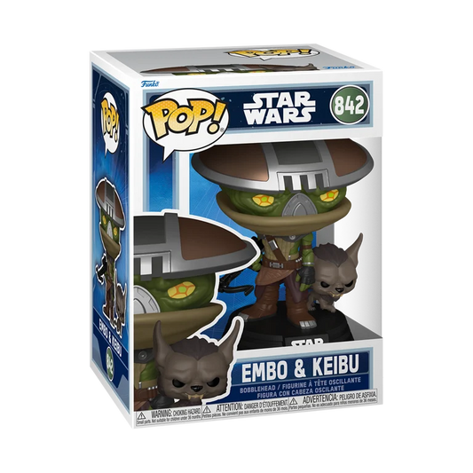 Funko POP!: Star Wars - Embo & Keibu #842 (The Mandalorian and Grogu)