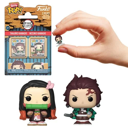 Funko Bitty Pop!: Demon Slayer - Tanjiro Kamado and Nezuko Kamado 2-Pack