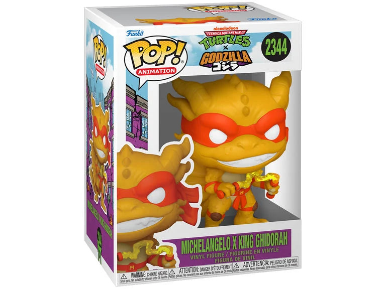Funko POP! Animation: Teenage Mutant Ninja Turtles x Godzilla - Michelangelo x Ghidorah #2344