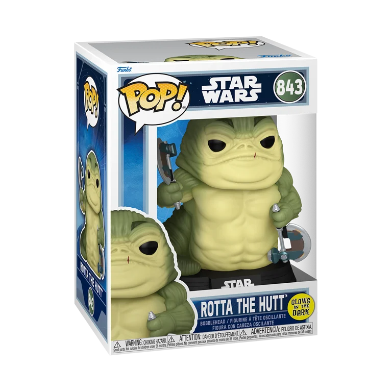 Funko POP!: Star Wars - Rotta the Hutt #843 (The Mandalorian and Grogu) (Glows in the Dark)