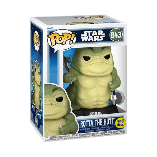 Funko POP!: Star Wars - Rotta the Hutt #843 (The Mandalorian and Grogu) (Glows in the Dark)